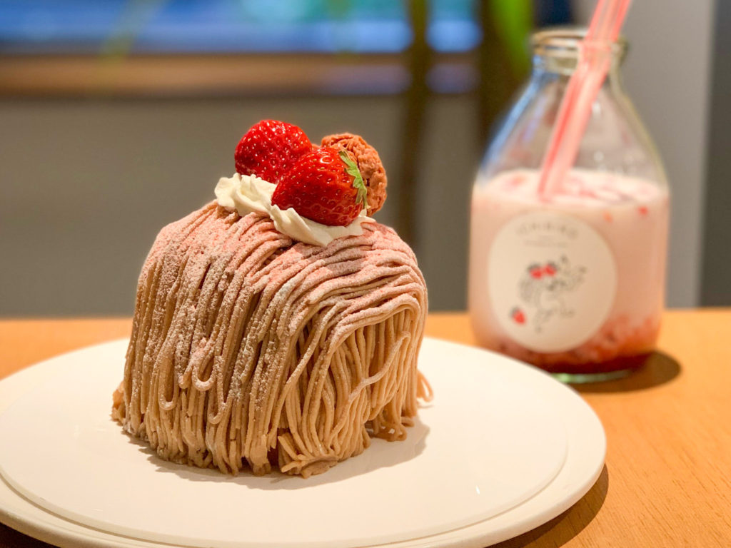 桜新町店限定 大きないちごモンブラン ホールサイズ 発売 イチゴスイーツ専門店strawberrycafeいちびこ